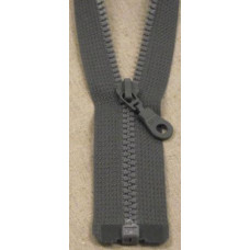 Dragkedja delbar 55cm grå