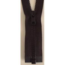 Dragkedja delbar 55cm brun