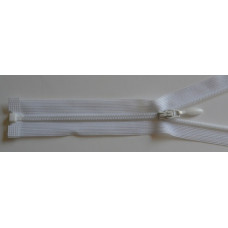 Dragkedja delbar 27,5cm vit