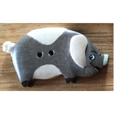 Träknapp gris