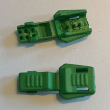 Snörstopp, clips grön