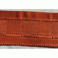 Rynkband för krok mörk terracotta