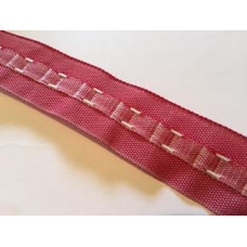 Rynkband för krok vinröd