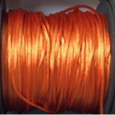 Satinsnöre 2mm orange