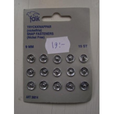 Tryckknappar 9 mm