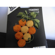 Tygmärke orange druvor