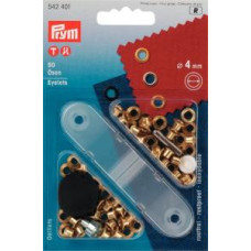 Öljetter 50-pack guld 4mm