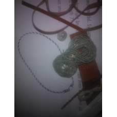 Materialsats tenntrådshalsband rund 4-fläta