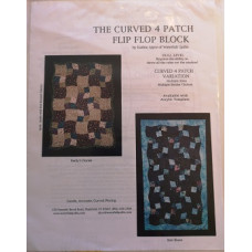 The curved 4 patch flip flop block