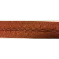 Dragkedja 50cm rostbrun