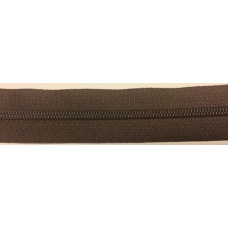 Dragkedja 18cm brun
