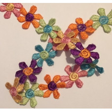 Dekorband blommor