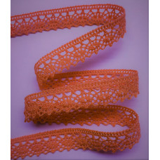 Bomullsspets aprikos/orange