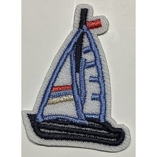 Tygmärke Segelbåt