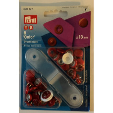 Tryckknapp color 13mm röd