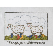 Broderiförpackning Tavla