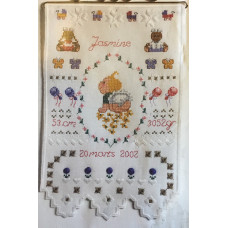 Broderiförpackning Födelsetavla