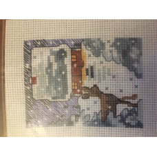 Broderiförpackning Tavla