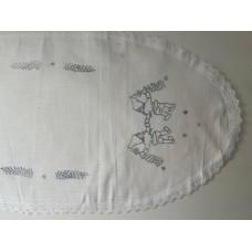 Uppritat duk utan garn 