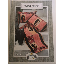 Symönster quilt löpare "Glad retro"