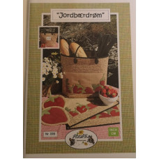 Symönster quilt löpare "Jordbärdröm"