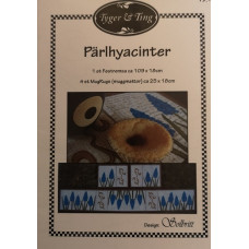 Symönster quilt festremsa "Pärlhyacint"