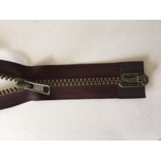 Dragkedja delbar 50cm brun