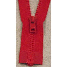 Dragkedja delbar 40cm röd