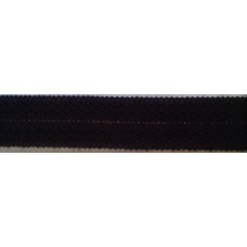 Kantband stickat svart