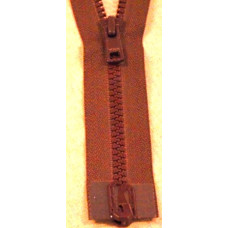 Dragkedja delbar 60cm rödbrun