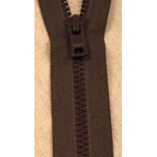 Dragkedja delbar 30cm brun